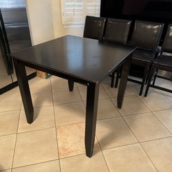 High Dining Table With Four Chairs