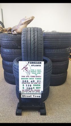 265 40 21 BRAND NEW TIRE TIRES $175 EACH $700 SET