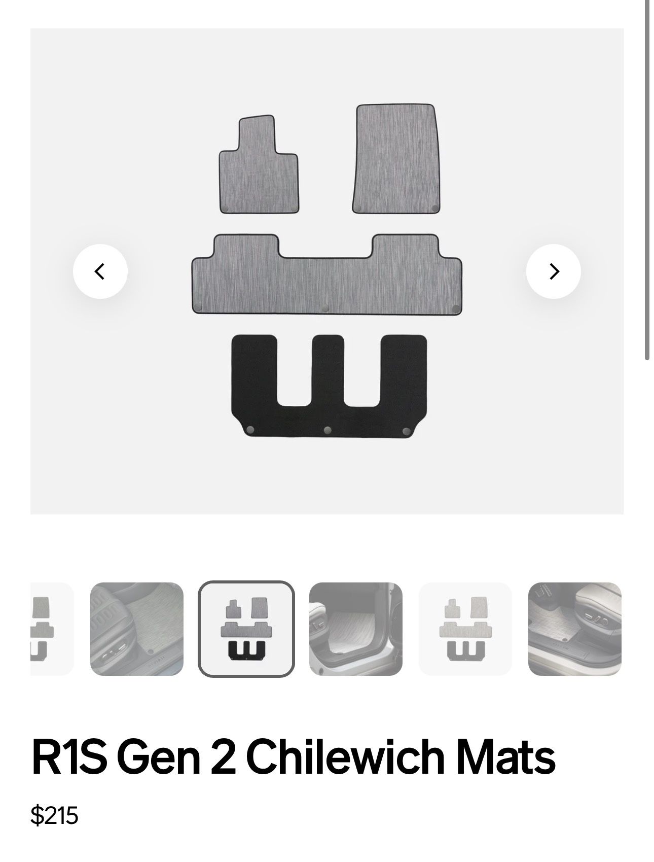 Rivian Floor Mats Brand New 