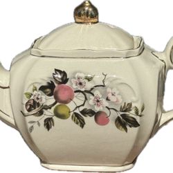 Vintage Sadler Small Teapot with Cherries and Blossoms