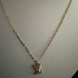 LV Charm on Unbranded 16" Chain