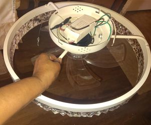 White ceiling fan