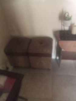 Antique stools and for storage