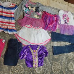 5t Girls 10 Pcs X $10 Blouses, Jeans, Legging, Skirts, Princess Rapunzel Top