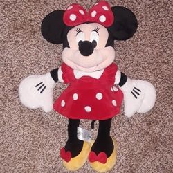 19" Plush Minnie Mouse Disney Store Excellent Condition PRICE Is Firm Cash Only 