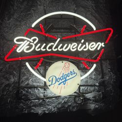 LA Dodgers Budweiser neon Sign 