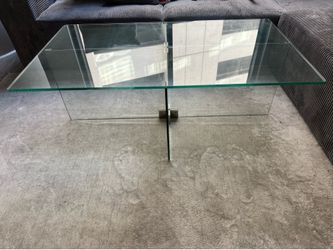 Z Gallerie Glass Coffee Table