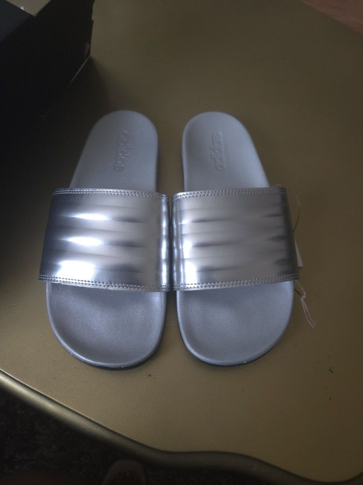 Siver Adidas Sandals