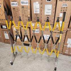 Scissor Gate Access Control 8x4 Ft.  With Roller Wheels Grill
