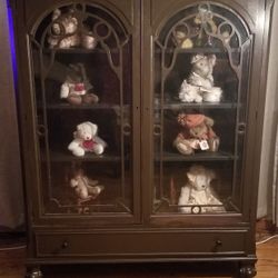 Refurbished Antique Rockford China Cabinet 
