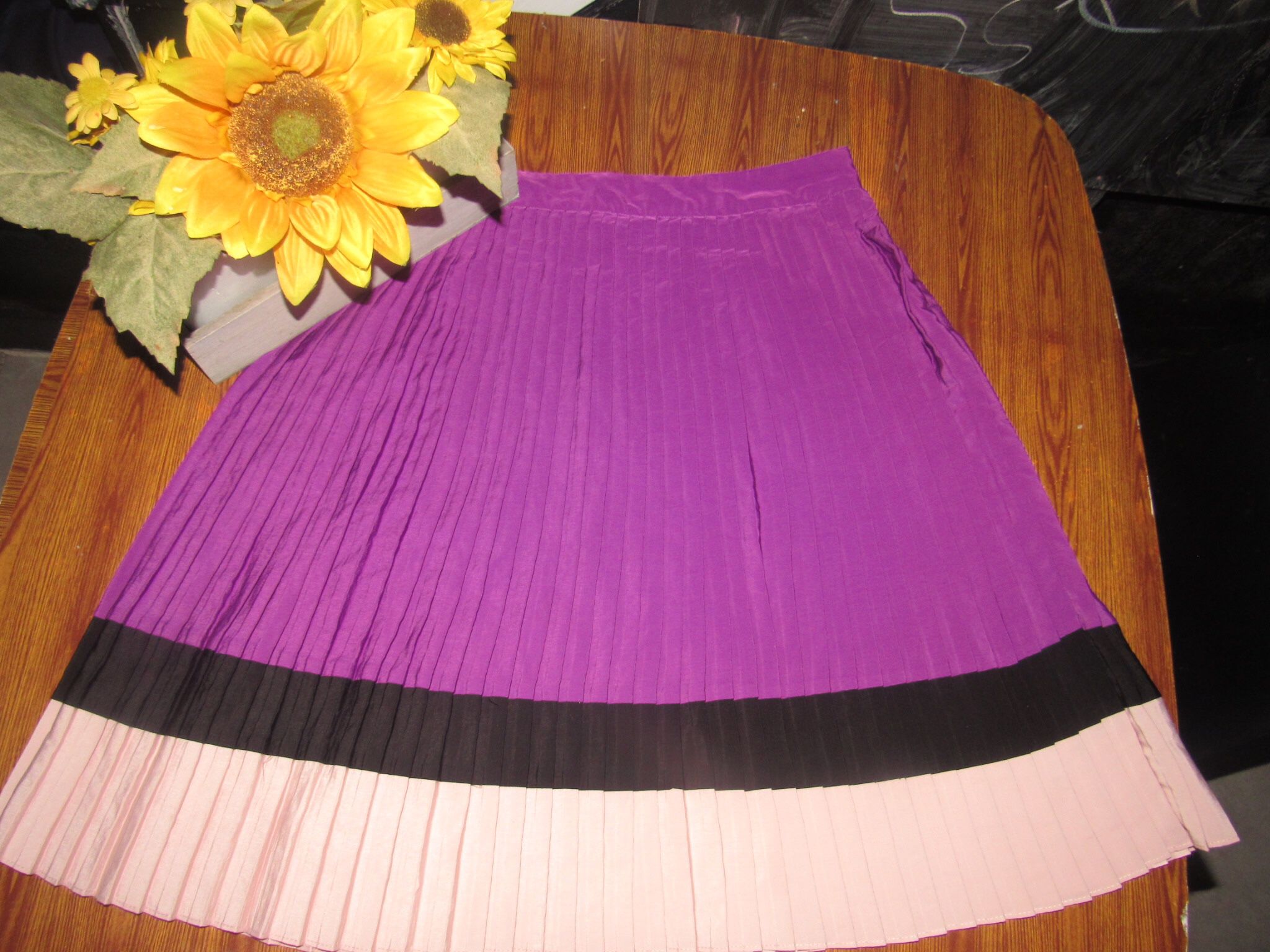 Peated Midi Skirt
