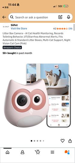 Cat Litter Box Monitoring AI Smart Camera