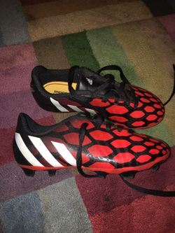 Adidas cleats size 13youth