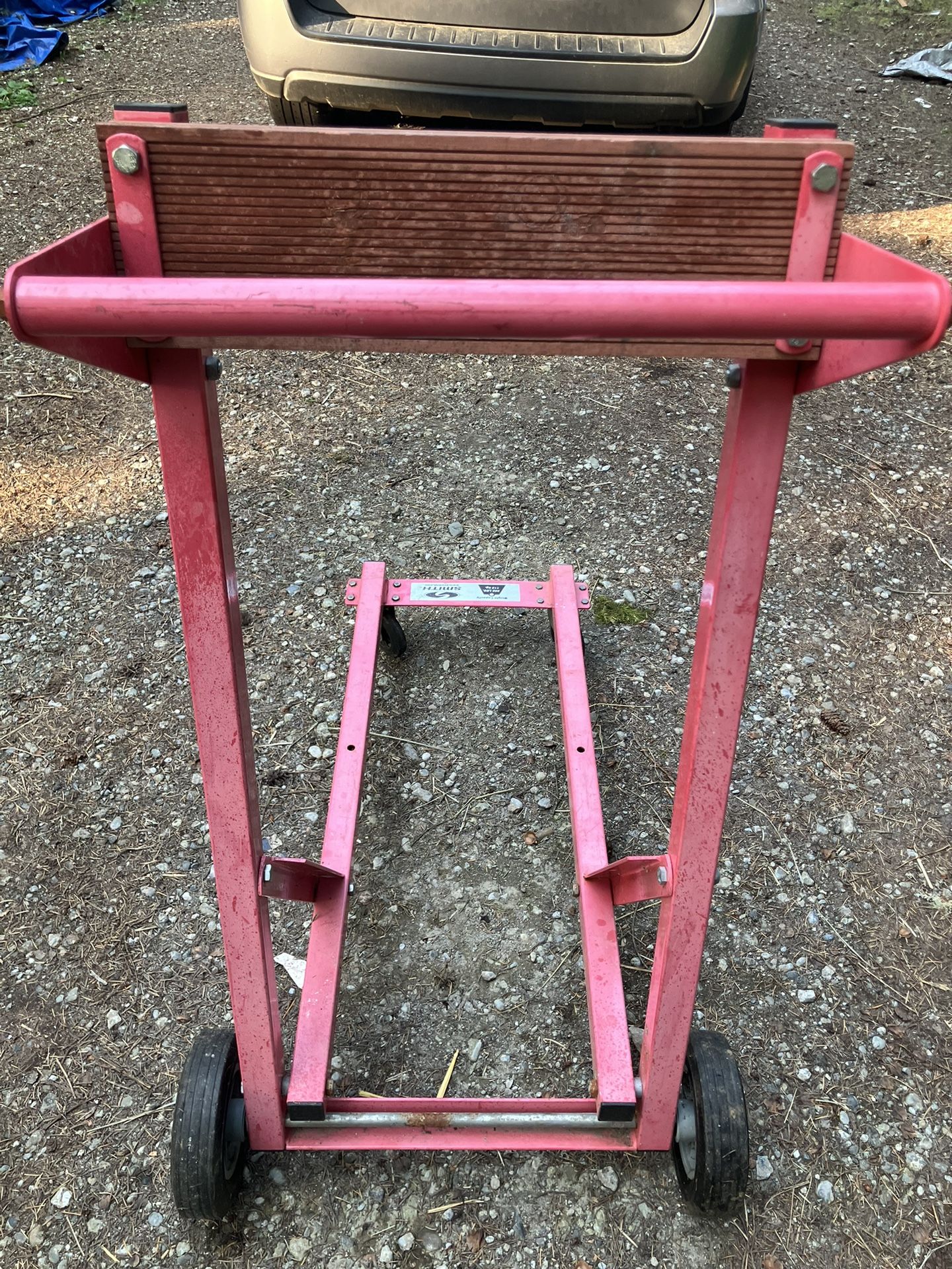 Outboard Motor stand On Wheels!