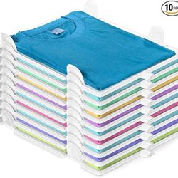 TShirt Organizer Clothes Storage, Stackable Closet Organizer with Easy Access, Shirt Folder Board, Sturdy, Clothes Folder 20-Pack