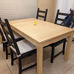IKEA Kitchen Table and Chairs