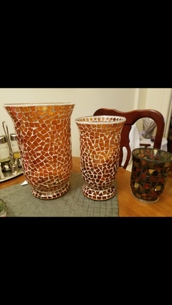 Mosaic title hurricane/vase
