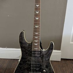 Schecter Guitar Research Omen Extreme-6 Electric Guitar See-Thru Black