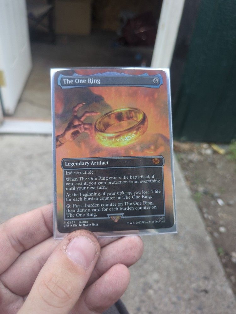 Borderless The One Ring MTG Card