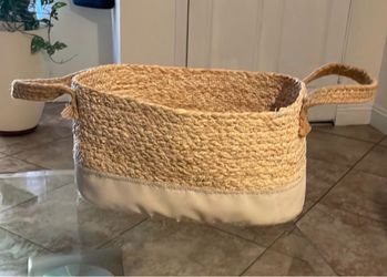 Woven Basket with Handles