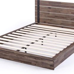 Zinus Industrial Rustic King Bed ( Brand New )