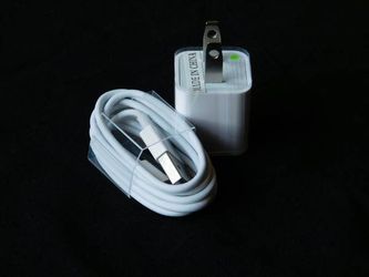 USB Home AC Wall Charger + 8 Pin Data Sync Cable for iPhone 6,6+,5,5S