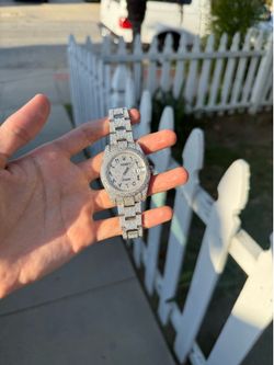 Iced out watch