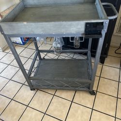 Bar Cart With Wheels  