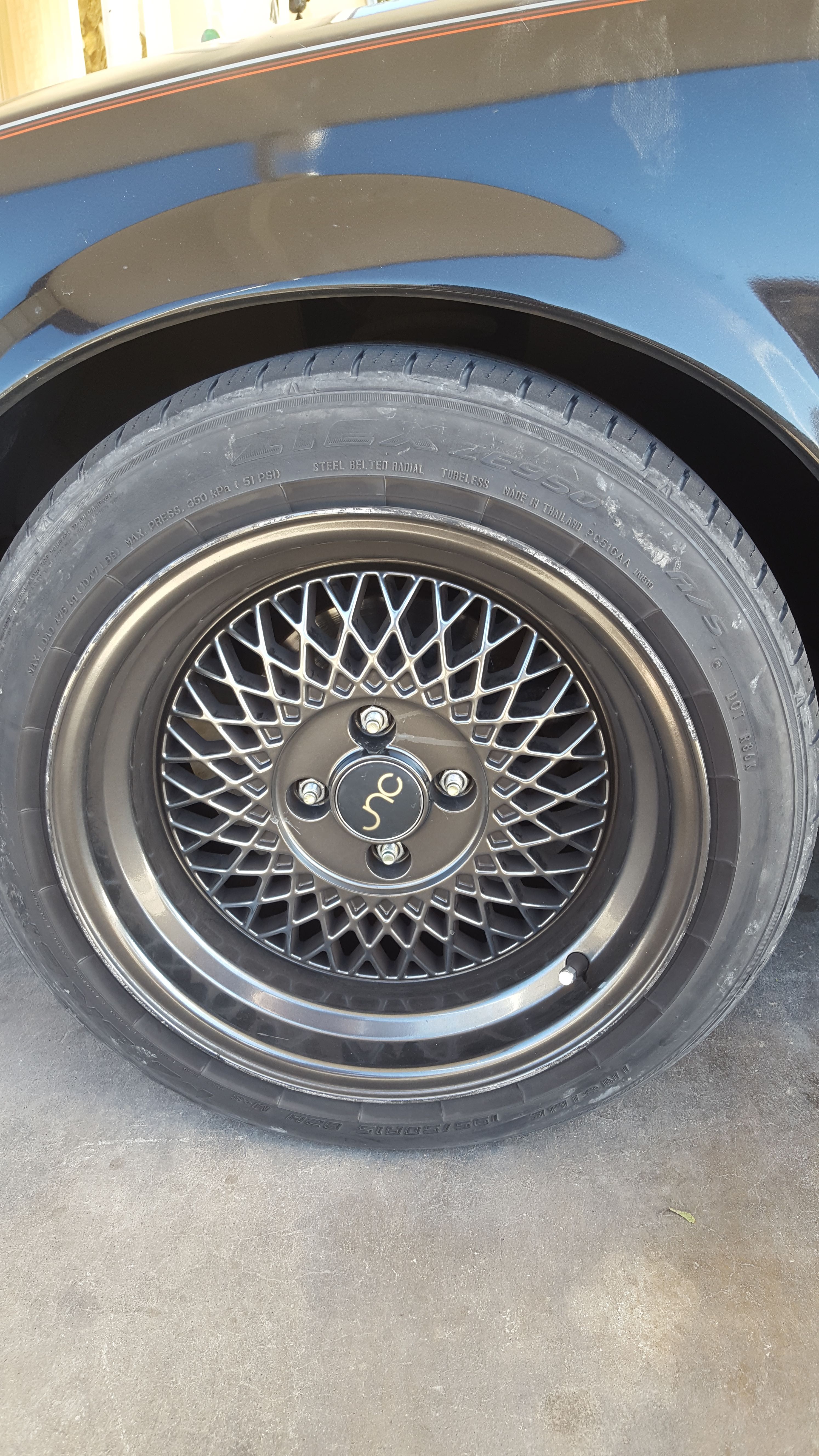 Jnc 15x8+20 4x100 195/50 & 195/55