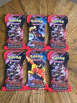 6 Pokémon destined rivals sleeve packs
