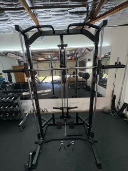 (LIKE NEW) RitFit Smith Machine Power Rack Home Gym System