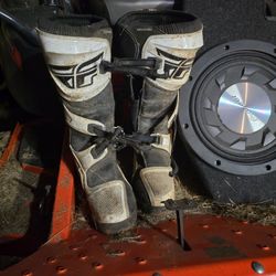 2 pairs of dirtbike boots 10 and 11