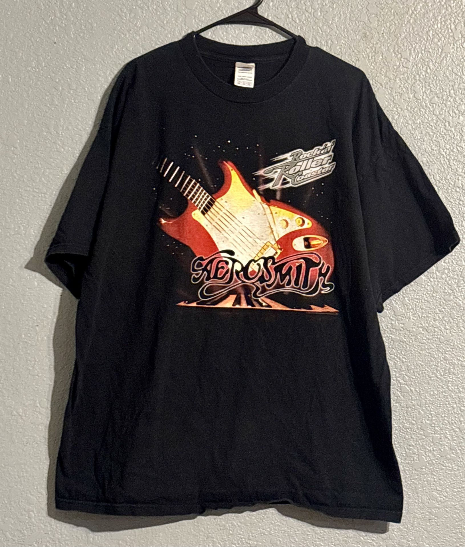 Men’s Aerosmith Rockin Roller Coaster Shirt (XXL)
