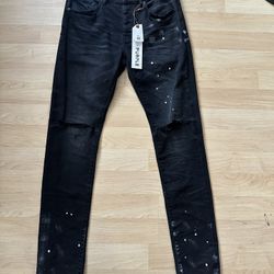 purple jeans