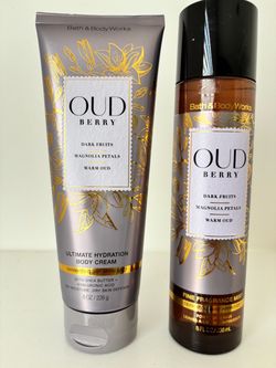 Bath & Body Works Oud Berry Body Cream & Mist Set