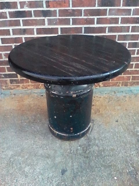 Milk can table