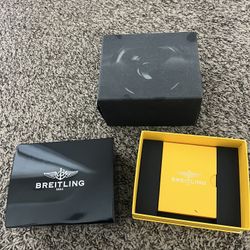 Breitling navitimer watch box with paperwork
