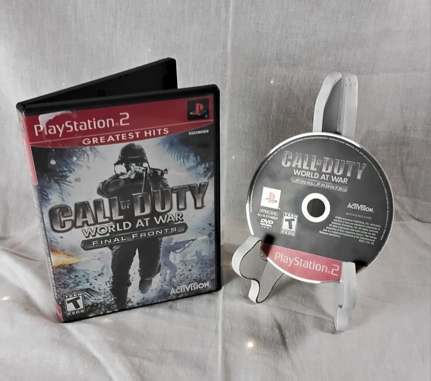 PS2 Game First Person Shooter Call of Duty World at War Final Fronts