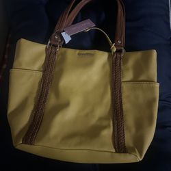  New Franco Sarto Mustard Yellow Bag
