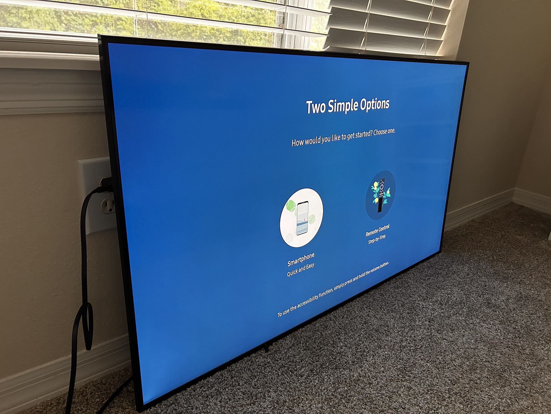 50” Samsung 4K Smart TV (Wall Mount Included)