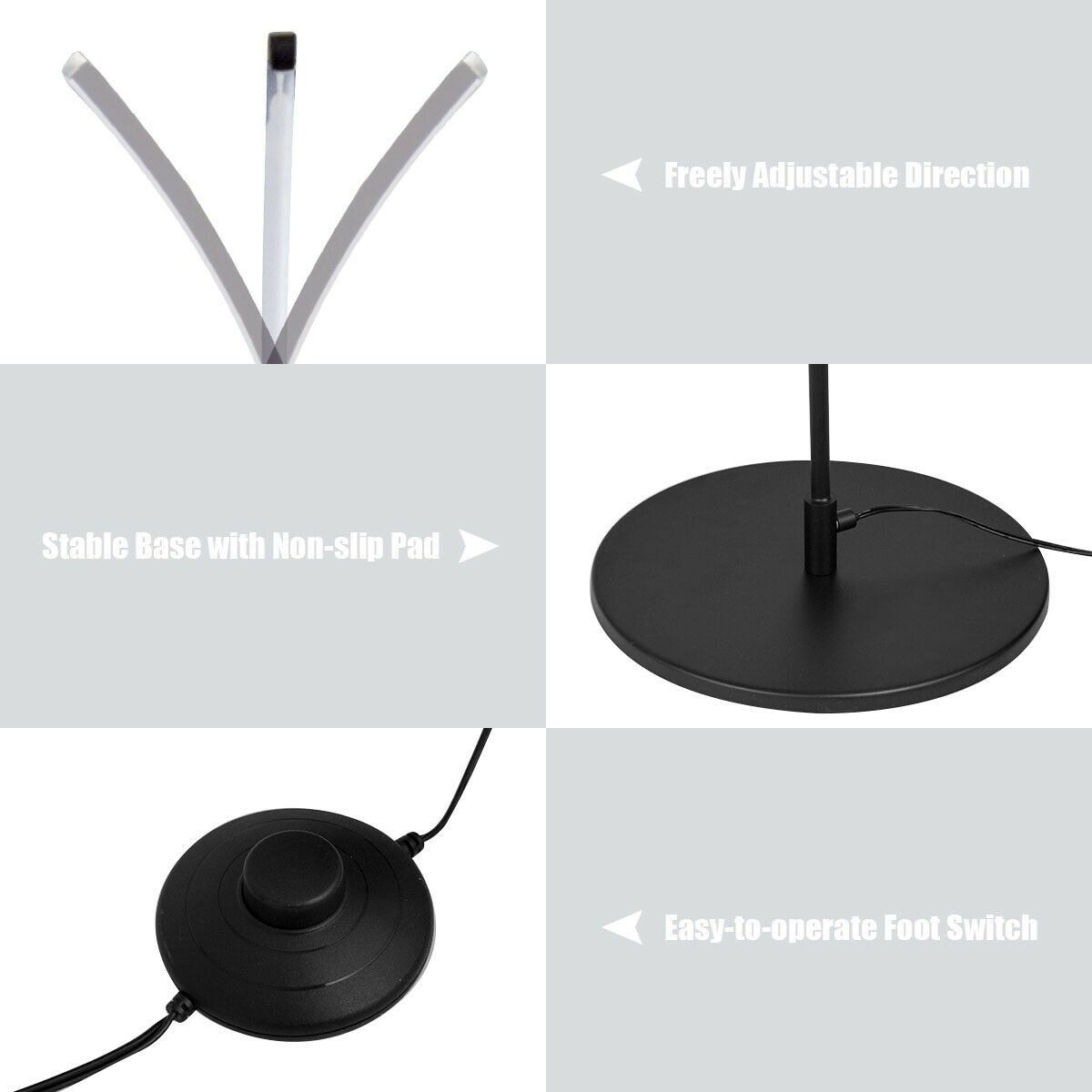 Stylish & Sturdy Design LED Arc Floor Lamp