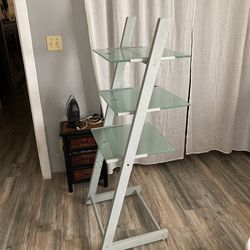 Glass Ladder Shelf Display