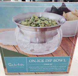 Sur La Table On-Ice Dip Bowl 3-Piece Set