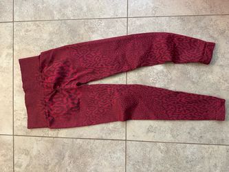 Gym Shark Red Patterned Women's Leggings