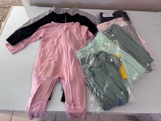 Baby Rayon Footless Snug Sleepers, Zip Footless Pajamas 9-Pack 0-3 months