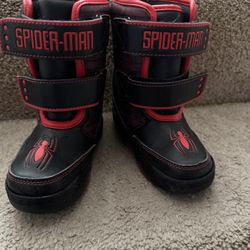 Spider-Man Snow Boots Size 10