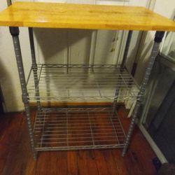 Kitchen Island/Cutting Board Storage Shelf 2)Racks