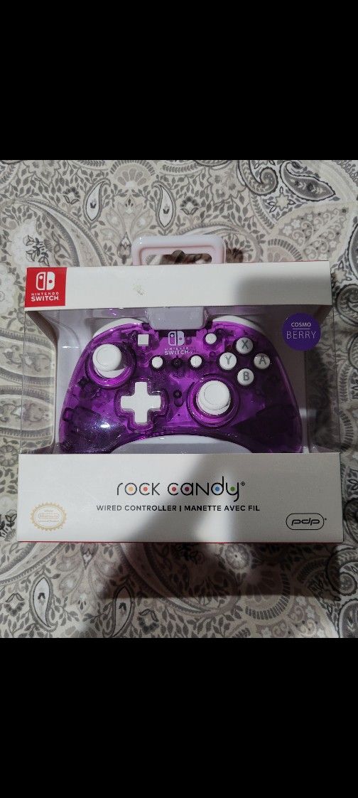 Nintendo Switch Rock Candy Wired Controller Cosmic Berry