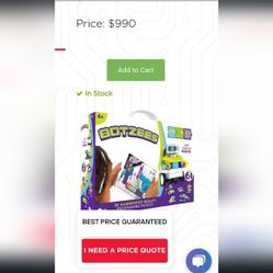 Botzees coding robot new in original box