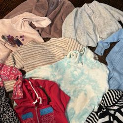 Garage Sale Girls Winter Sweaters And Pajamas. Size 8-10